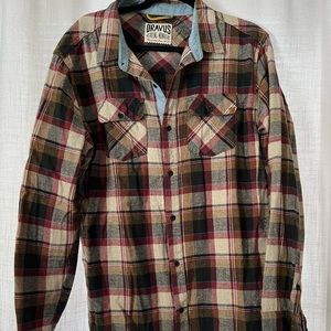 Oravus Heading Nowhere Plaid Button Up
